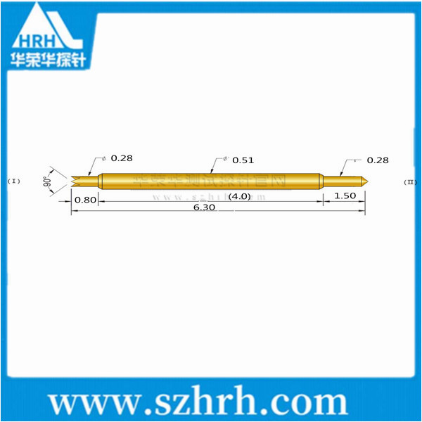 0.51-UB-6.3L ，華榮華雙頭測(cè)試探針廠家